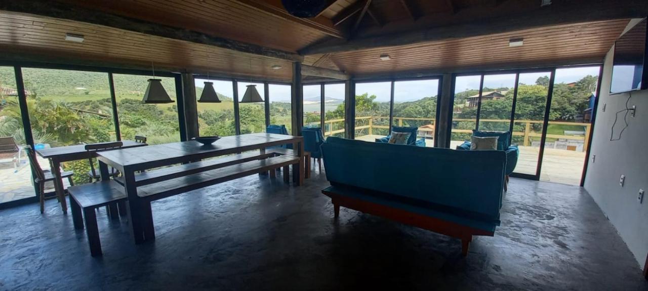 Villa Santorini Praia Do Rosa Com Piscina E Jacuzzi Luaran gambar