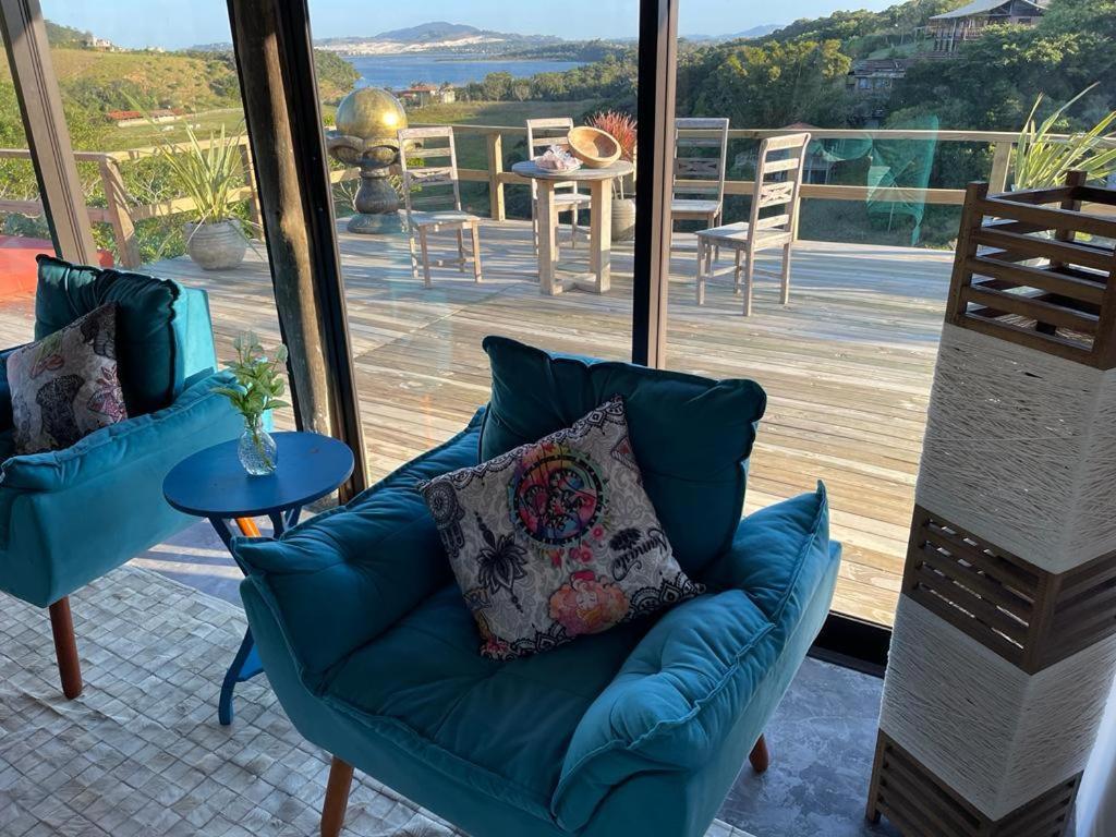 Villa Santorini Praia Do Rosa Com Piscina E Jacuzzi Luaran gambar